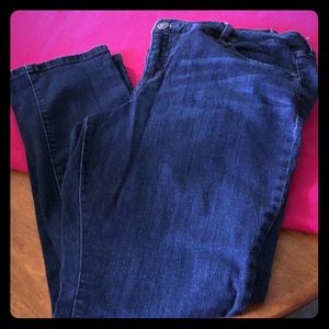 Dark denim jeans